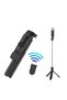 Bluetooth Controlled 71 cm Led Lighted Selfie Stick Phone Tripod Black Ios-Android Compatible - 2