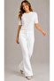 Women's Circular Neck Premium Soft Standard Short Sleeve Knitwear Blouse S m L Compatible - 6