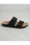 Daily Large Size Men's Slippers Soft Leather Orthopedic Anti-Sweat Anti-Slip Sole Buckle Sea Pool Slippers