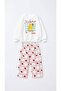 Girls' Fruit Printed Top and Bottom Set