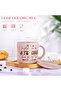 Cup with Lid from Albes, Ceramic, 400 Ml, Pink, Includes Spoon with Marble Pattern, Un - 6