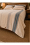 100% Cotton Muslin Double Duvet Cover Set - Non-Ironing, Anti-Sweat, Striped Bohemian 4-Piece Set - 5