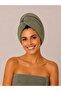 Bamboo 100% Cotton Hair Towel |   Towel Bonnet |   Button and Rubber Detailing - Lightweight and Soft Texture
