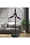 30 Inch Industrial Floor Standing Fan, Powerful Air Circulator with Wide Coverage, Durable Metal Safety Cage, Robust Construction, Strong Air Delivery and Stable Base for Commercial and Industri - 5