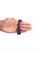 Real 10mm Amethyst Stone Interknotted Necklace Stainless Steel Sailor Lock - 3