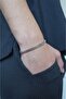 Chain 5mm Thick Silver Color Model Unisex (Women/Men) Steel Bracelet/ 20cm - 2