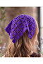 Bohemian Style Knitted Tie-Down Crown Bandana - 2