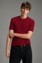 Men's Striped Knitwear T-Shirt Crew Neck Slim Fit Short Sleeve