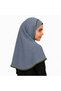 Girls Hijab for Kids – Modest Islamic Headscarf for Muslim Girls, Full-Coverage Kids Hijab with Floral Detail & Decorative Trim - 3