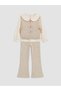 Ecru Baby Collar Girl's Suit - 2