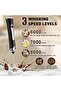 ماكينة صنع رغوة الحليب كهربائية محمولة قابلة لإعادة الشحن مع حامل و3 سرعات قابلة للتعديل مع 3 خفاقات - 2
