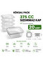 20 Pieces 375 Cc Leak-Proof Transparent Pet Food Container Salad Appetizer Yogurt Dessert Takeaway Container