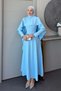 Claris Cape Dress Baby Blue - 4