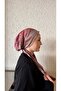 Pink Ethnic Pattern Bamboo Scarf Bonnet
