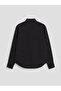 Vizyon New Season Black Decorated Buttoned Poplin Women's Shirt - 7