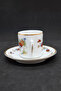 Orange Asian Inspired Portuguese Porcelain Coffee Cup 2 Pieces 80 ml - 2