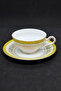 Hanson Series Japanese Porcelain Coffee Cup Yellow 2 Pieces 80 ml