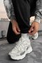 Men's Winter Fleece-Lined Comfortable Cut Sweatpants with Elastic Cuffs - 4