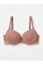 100% Cotton Underwire Push up Padded Lace Detailed Bra 75 80 85 90 - 2