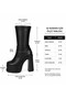Women's Lestina Brown Strec 12 cm Platform Heeled Women's Boots K-2060 - 6