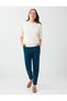 Dark Green High Waist Tencel Trousers with Pocket Detail - 2