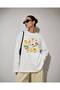 White Amalfi Dolce Vita Printed Long Sleeve T-Shirt Suitable for Hijab - 2