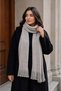Women's Knitwear Long Fringed Tasseled Winter Scarf - 4