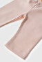 3-Pack Organic Cotton Baby Tights Beige Salmon Mink - 6