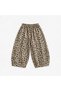 Leopard Patterned Comfortable Fit Children's Pants with Elastic Waist