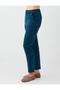 Dark Green High Waist Tencel Trousers with Pocket Detail - 4