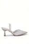 Elit Mst1149T Women's Classic Heeled Shoes Silver - 2