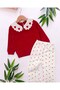 Baby Girl Seasonal Heart Printed Baby Collar 9-12-18-24 Months Slim Fit 2-Piece Baby Set - 2