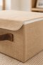 3-Piece Jute Organizer Basket Set with Lid 2m + 1L In-Cabinet Shelf Textile Bathroom Organizer Storage Box - 2