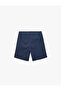 Pleated Classic Bermuda Chino Shorts with Buttoned Pockets - 4