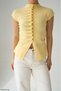 Women's Buttoned Gathered Detailed Sleeveless Knitwear Cardigan - 3