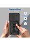 Case Compatible with Xiaomi Poco X8 Pro Max, Sliding Camera Protection, Ring Magnet Tank Cover, Black - 6