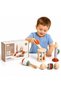 Twisso 5-Piece Montessori Wooden Musical Instrument Set for Kids, Orff Music Toys with Wooden Drum, Maraca, Rattle & Rhythm Instruments, Early Learning Sensory Toys for Toddlers