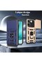 Case Compatible with Xiaomi Poco X8 Pro, Sliding Camera Protection, Ring Magnet Tank Cover, Black - 8