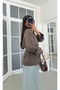 Lined Belted Short Trench Coat - 4