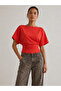 Women's Pomegranate Blossom Slim Fit Bat Sleeve Boat Neck Stretchy T-Shirt - 2