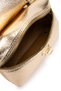Lock Detailed Box Shape Faux Leather Women's Crossbody Bag Lulu Gold Patent Leather - 5