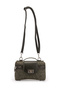 Lock Detailed Box Form Faux Leather Women's Crossbody Bag Lulu Suede Khaki - 2