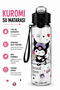 Phenomenal Kuromi Water Bottle with Straw, 750 Ml, Large Size, with Hanging Device, the Cutest Item in the Bag! Kuromi̇ Water Bottle