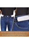 Metal Hook Buckle-Free Elastic Waist Belt 2-Piece Set – Hook and Loop Adjustable Invisible Pants Belt, Practical Elastic Belt for Men and Women's Shorts, Jeans, Fabric Pants - 5