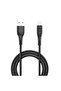 كابل شحن آيفون TK-H092 من USB إلى Lightning، شحن سريع 2.4 أمبير ومزامنة البيانات، طول 1 متر، متانة تصل إلى 25,000+ انحناء - أسود - 3