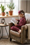 Girls-Boys Striped Heart Polka Dot Patterned Cotton Pajama Set with Eye Patch 3-Piece Set Ak2610 - 3
