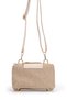 Lock Detailed Box Form Faux Leather Women's Crossbody Bag Lulu Linen Cream - 4