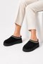 Tazzy Classic Women's Fur-Lined Suede Platform Slippers – Home and Outdoor - 3