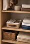 Lidless Jute Organizer S Size 26X20X10 cm In-Cabinet Shelf Bathroom Accessory Organizer Storage Box - 3