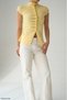 Women's Buttoned Gathered Detailed Sleeveless Knitwear Cardigan - 2